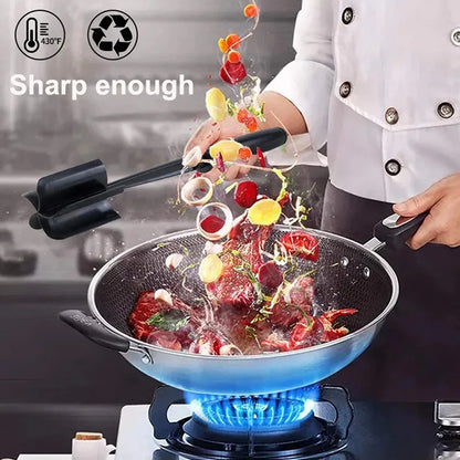 1/2Pcs Kitchen Meat Chopper Ground Beef Masher Mixing, Grinding and Pounding Spatula Meat Scraper for Mincing Meat
